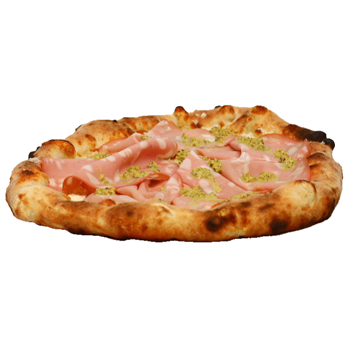 Mortadella and Pistachio Pizza